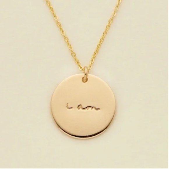 Choose Happy Mantra Meditative Mini Charm Necklace - Picture 12 of 13